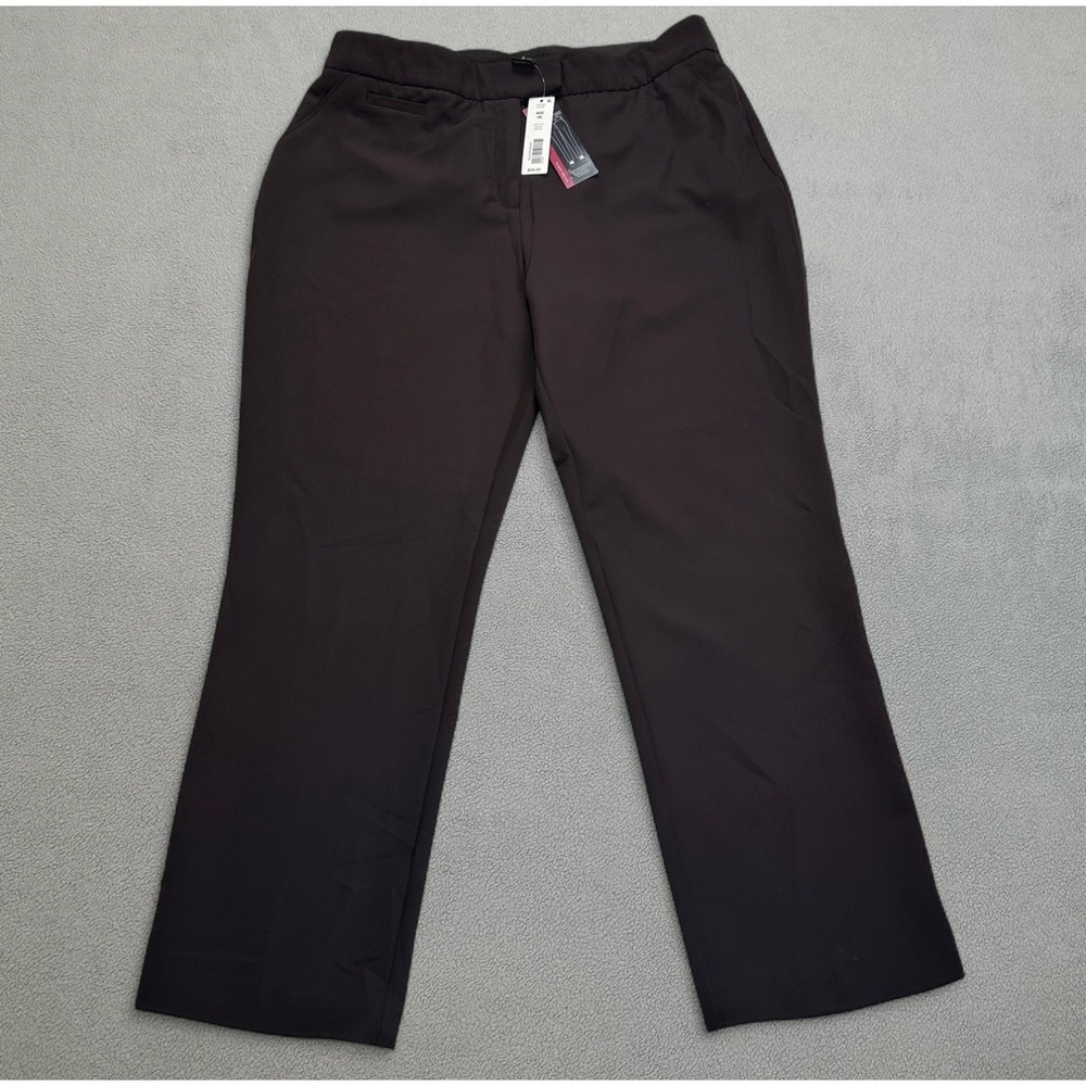 Investments Dress Pants 16S Women Purple Straight Leg Secret Support Tummy Panel